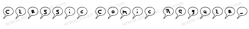 Classic Comic Regula字体转换
